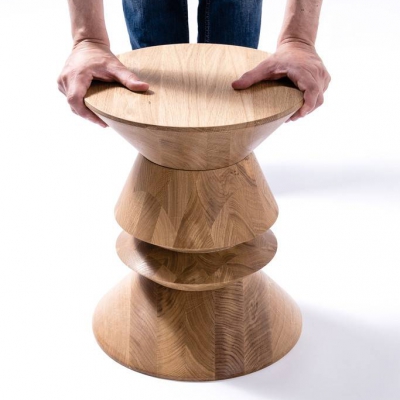Drewniany stolik kawowy FOU - foto 2