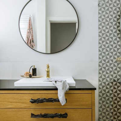 Lustro Scandi Slim Black White  GieraDesign - foto 3