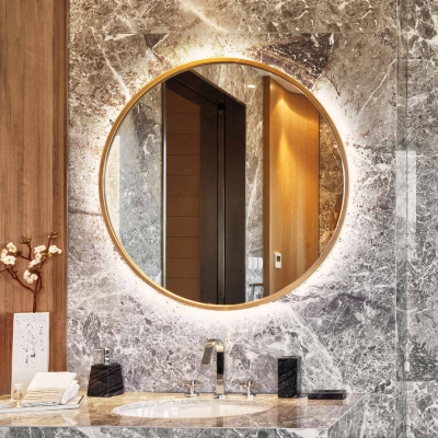 Lustro Scandi LED Gold Copper GieraDesign - foto 7