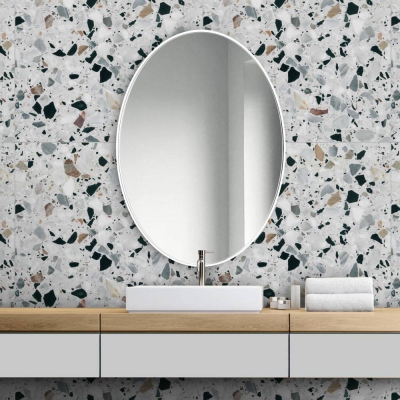 Lustro Scandi Slim Owal  Black White GieraDesign - foto 2