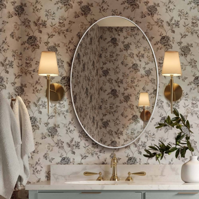 Lustro Scandi Slim Owal  Black White GieraDesign - foto 1