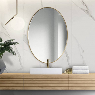 Lustro Scandi Slim Owal  Gold Copper GieraDesign - foto 5