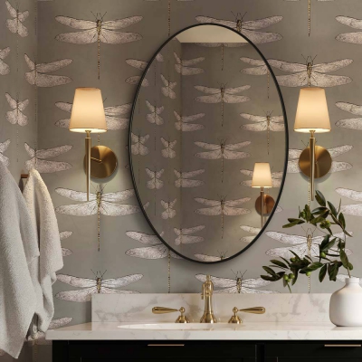 Lustro Scandi Slim Owal  Black White GieraDesign - foto 8