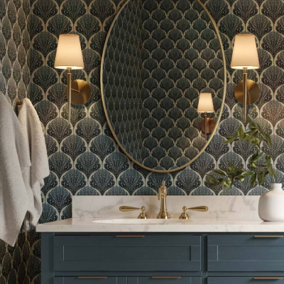 Lustro Scandi Slim Owal  Gold Copper GieraDesign - foto 4