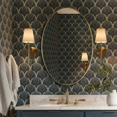 Lustro Scandi Slim Owal  Gold Copper GieraDesign - foto 2