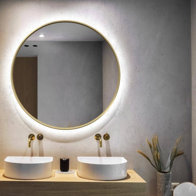 Lustro Scandi Slim LED Gold Copper GieraDesign - foto 7