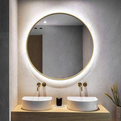Lustro Scandi Slim LED Gold Copper GieraDesign - foto 2