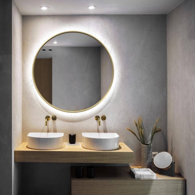 Lustro Scandi Slim LED Gold Copper GieraDesign - foto 3