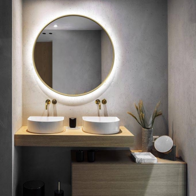 Lustro Scandi Slim LED Gold Copper GieraDesign - foto 6